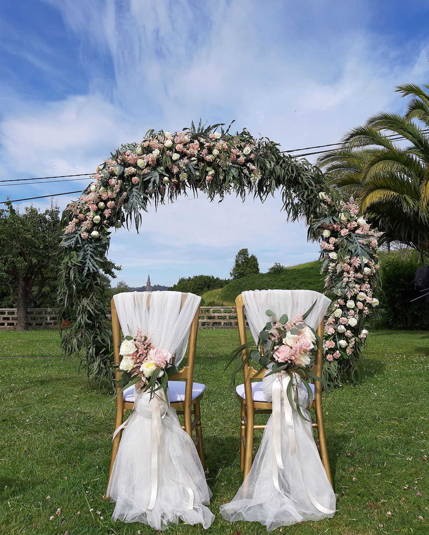 Arco de flores para bodas
